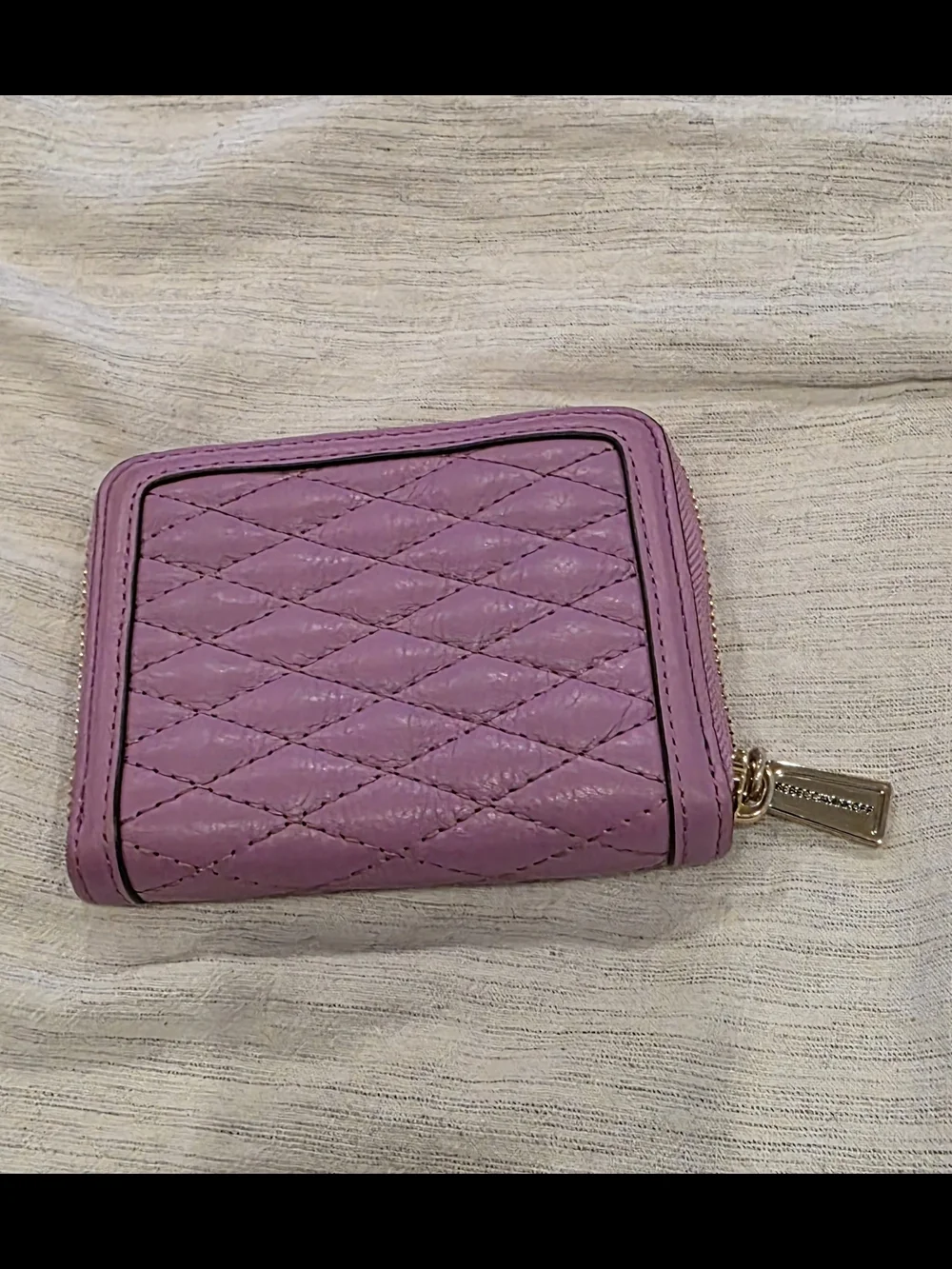 Rebecca Minkoff Quilted Small Zip Wallet